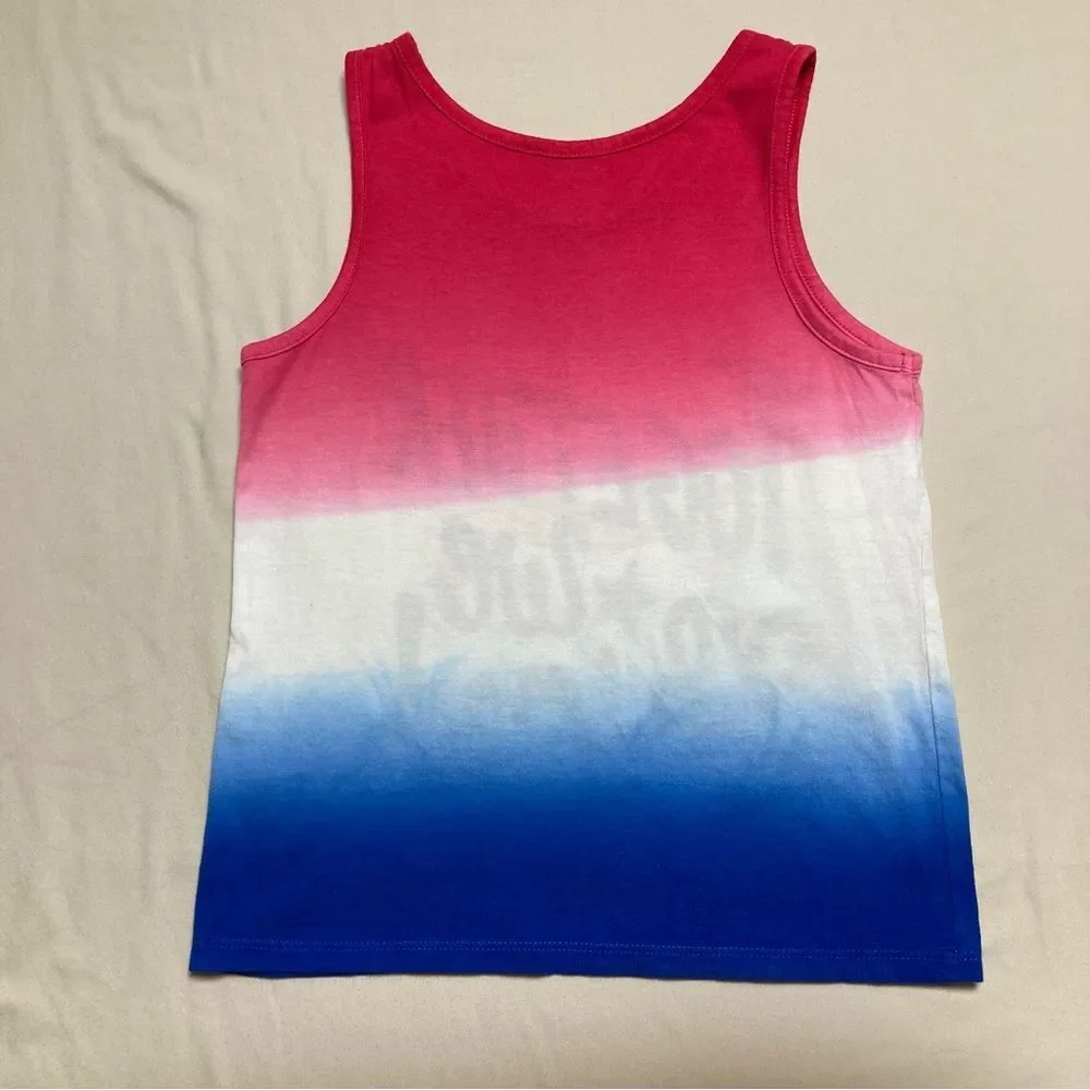 Gymboree Patriotic Tank Top Girls Small 5-6 Red White Blue Together Shine Summer